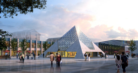 库尔勒金字塔网架